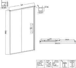 Niagara Душевой уголок Nova 90x100 NG-85-9TB-TB100-34 – фотография-12